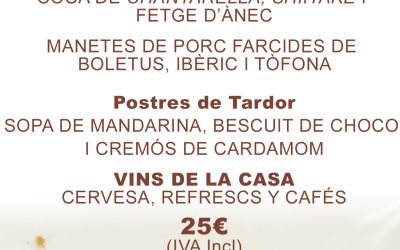 28 NOV: Cena – Ponencia «El mundo de las setas»