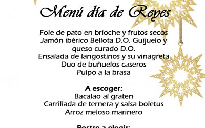 Menú día de Reyes